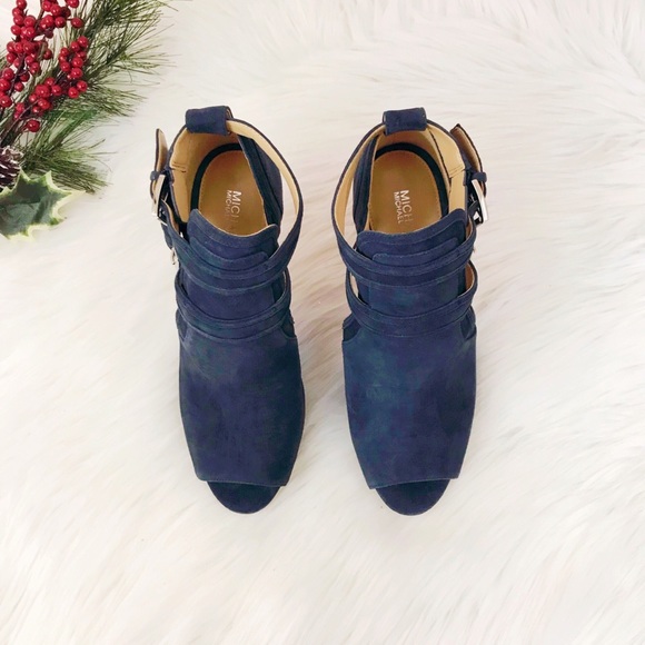 MICHAEL KORS Blaze Suede Open-Toe Bootie✨Brand New - Picture 4 of 7